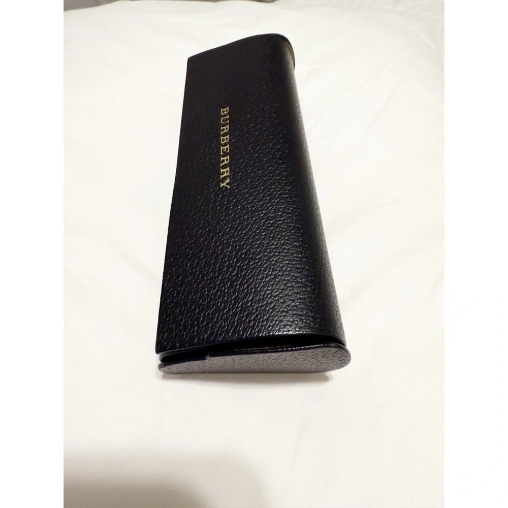 Burberry Black Sunglasses Case with Gold Lettering